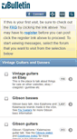 Mobile Screenshot of forums.vintageguitarandbass.com
