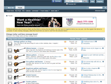 Tablet Screenshot of forums.vintageguitarandbass.com